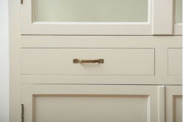 アンティーク家具　アンティーク　変わり型ペイントケビント(ガラスケース・ショーケース)