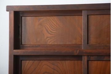 古民具・骨董　美品!上品なアンティーク重ね水屋箪笥