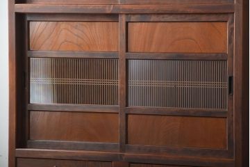 古民具・骨董　美品!上品なアンティーク重ね水屋箪笥