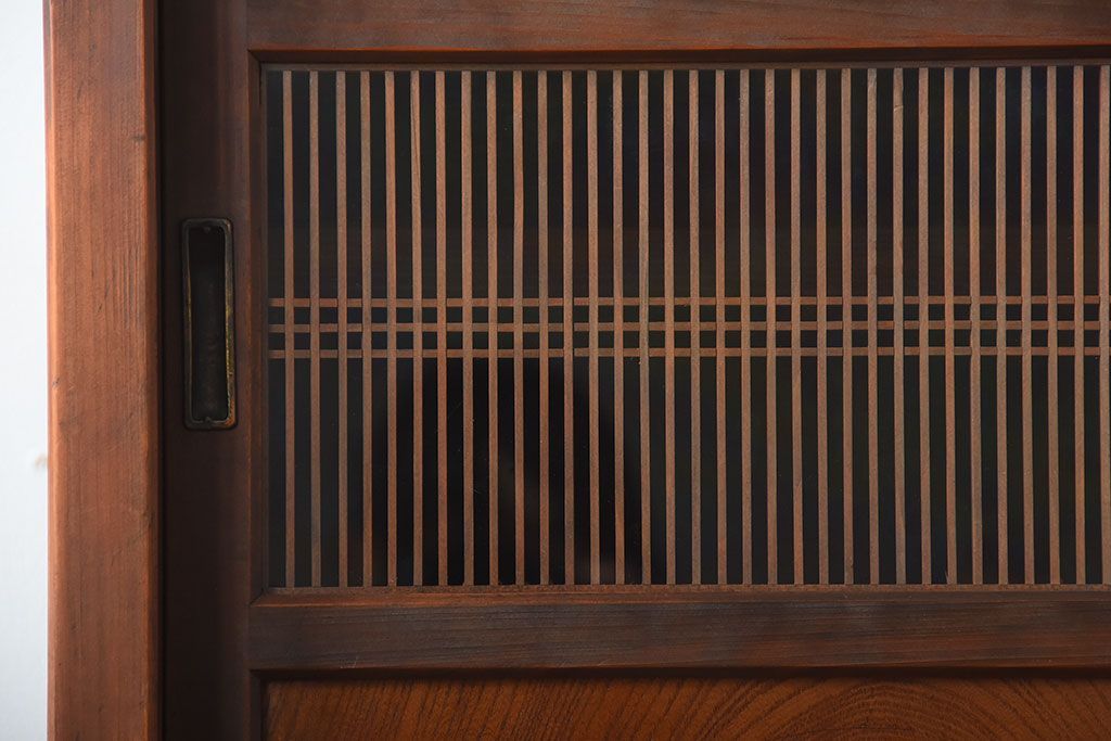 古民具・骨董　美品!上品なアンティーク重ね水屋箪笥