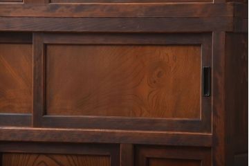 古民具・骨董　美品!上品なアンティーク重ね水屋箪笥