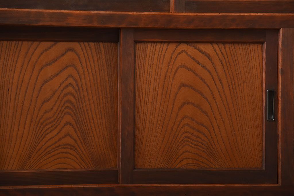 古民具・骨董　美品!上品なアンティーク重ね水屋箪笥