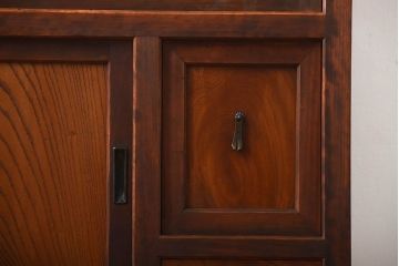 古民具・骨董　美品!上品なアンティーク重ね水屋箪笥