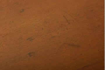 レトロ家具　昭和レトロ　作業台付き!古い木製の変わり型アンティーク片袖机(デスク)