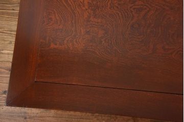 アンティーク家具　古民具・骨董　総欅材!天板の杢目が素晴らしいアンティーク最高級座卓