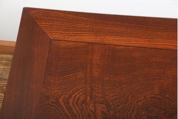 アンティーク家具　古民具・骨董　総欅材!天板の杢目が素晴らしいアンティーク最高級座卓