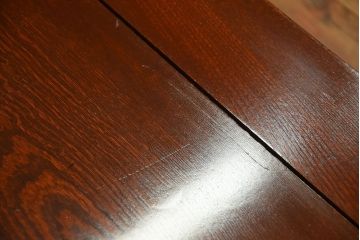 アンティーク家具　古民具・骨董　総欅材!天板の杢目が素晴らしいアンティーク最高級座卓