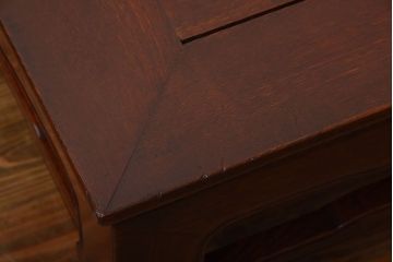 アンティーク家具　古民具・骨董　総欅材!天板の杢目が素晴らしいアンティーク最高級座卓