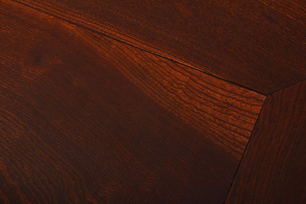 アンティーク家具　古民具・骨董　総欅材!天板の杢目が素晴らしいアンティーク最高級座卓