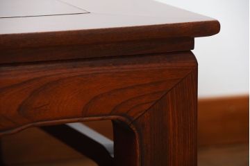 アンティーク家具　古民具・骨董　総欅材!天板の杢目が素晴らしいアンティーク最高級座卓