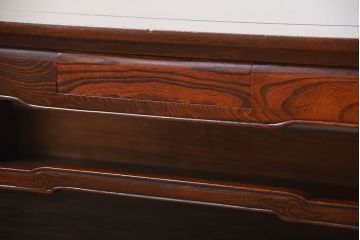 アンティーク家具　古民具・骨董　総欅材!天板の杢目が素晴らしいアンティーク最高級座卓