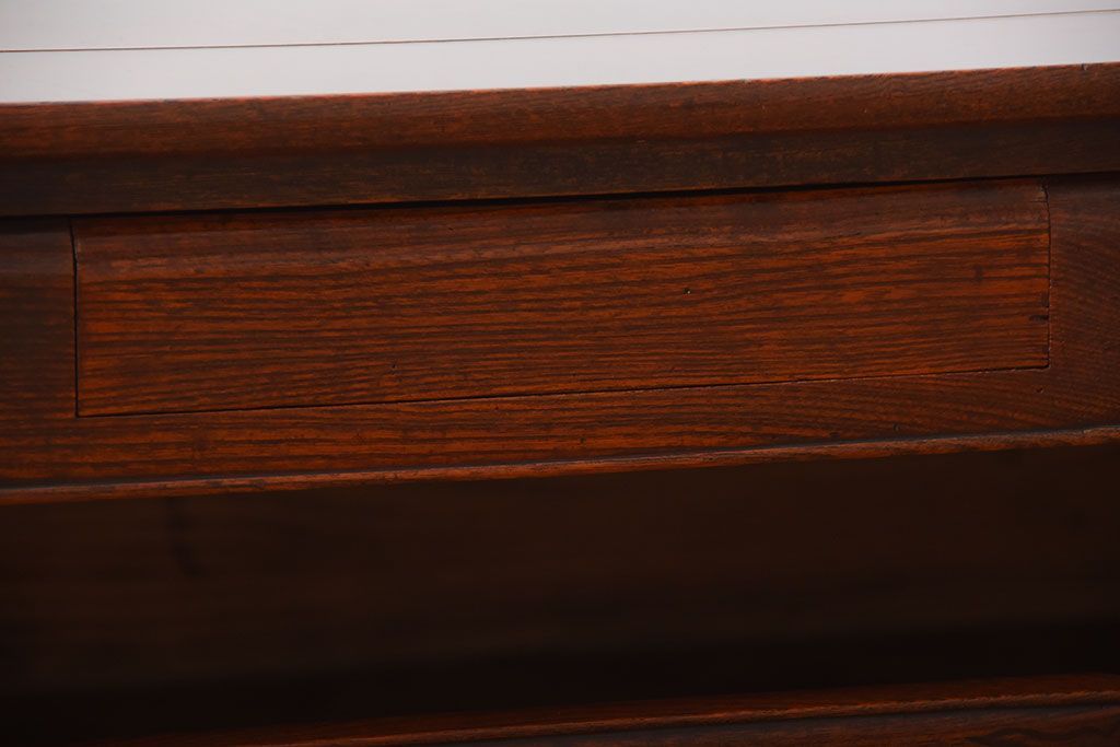 アンティーク家具　古民具・骨董　総欅材!天板の杢目が素晴らしいアンティーク最高級座卓