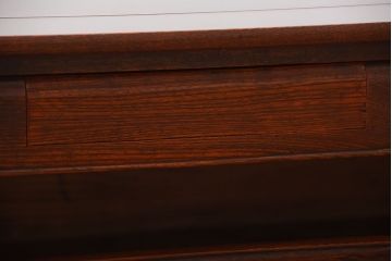 アンティーク家具　古民具・骨董　総欅材!天板の杢目が素晴らしいアンティーク最高級座卓