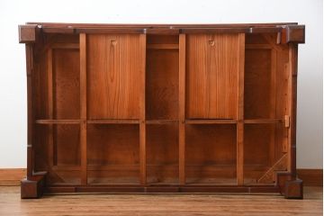 アンティーク家具　古民具・骨董　総欅材!天板の杢目が素晴らしいアンティーク最高級座卓