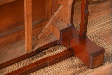 アンティーク家具　古民具・骨董　総欅材!天板の杢目が素晴らしいアンティーク最高級座卓