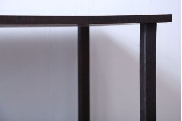 アンティーク家具　古民具・骨董　高級品!古い栗材の和風な引き戸付き飾り棚