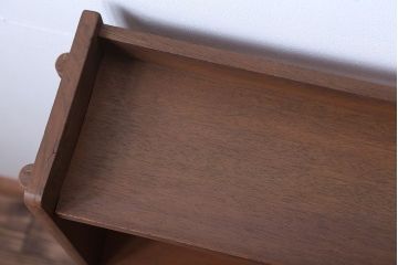 レトロ家具　昭和レトロ　シンプルでおしゃれな楔(くさび)式本棚