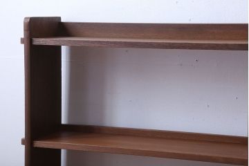 レトロ家具　昭和レトロ　シンプルでおしゃれな楔(くさび)式本棚