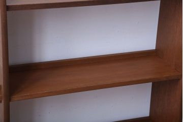 レトロ家具　昭和レトロ　シンプルでおしゃれな楔(くさび)式本棚