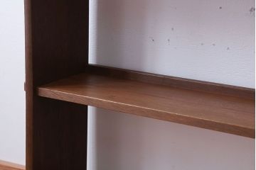 レトロ家具　昭和レトロ　シンプルでおしゃれな楔(くさび)式本棚