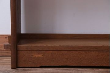 レトロ家具　昭和レトロ　シンプルでおしゃれな楔(くさび)式本棚