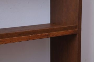 レトロ家具　昭和レトロ　シンプルでおしゃれな楔(くさび)式本棚