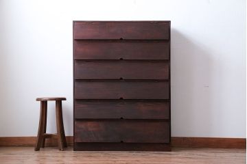 アンティーク家具　アンティーク　古い木製のパタパタ収納棚(下駄箱)