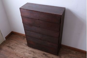 アンティーク家具　アンティーク　古い木製のパタパタ収納棚(下駄箱)