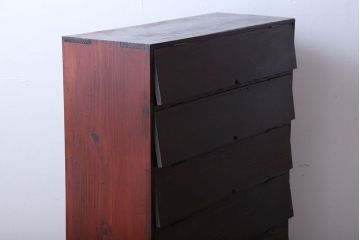 アンティーク家具　アンティーク　古い木製のパタパタ収納棚(下駄箱)