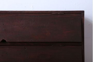アンティーク家具　アンティーク　古い木製のパタパタ収納棚(下駄箱)