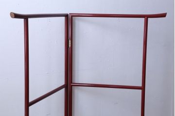 アンティーク雑貨　古民具・骨董　和モダンスタイル!鶴の屏風衣桁(2)