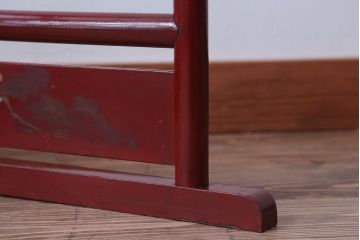 アンティーク雑貨　古民具・骨董　和モダンスタイル!鶴の屏風衣桁(2)