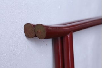 アンティーク雑貨　古民具・骨董　和モダンスタイル!鶴の屏風衣桁(2)