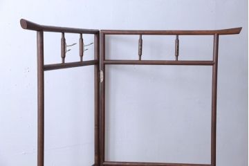 アンティーク雑貨　古民具・骨董　和モダンスタイル!古い木製のシンプルな衣桁