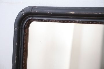 アンティーク雑貨　アンティークペイント　和製アンティークの壁掛け鏡