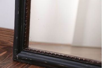 アンティーク雑貨　アンティークペイント　和製アンティークの壁掛け鏡