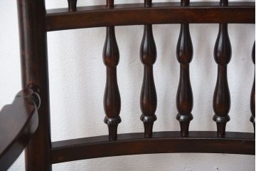 中古　松本民芸家具　21型スピンドルアームチェア(定価14万円)