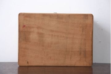 アンティーク雑貨　昭和レトロ　ナラ材の小さなアンティーク木箱