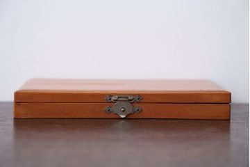 アンティーク雑貨　昭和レトロ　古い木のとっても小さな木箱(筆箱)