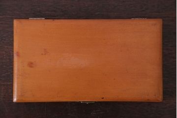 アンティーク雑貨　昭和レトロ　古い木のとっても小さな木箱(筆箱)