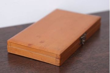 アンティーク雑貨　昭和レトロ　古い木のとっても小さな木箱(筆箱)
