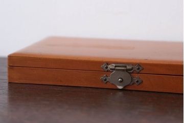 アンティーク雑貨　昭和レトロ　古い木のとっても小さな木箱(筆箱)
