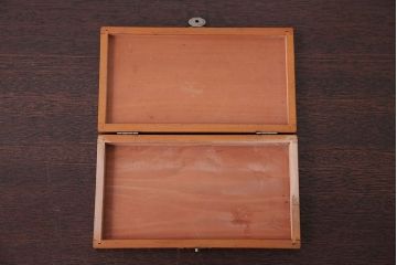 アンティーク雑貨　昭和レトロ　古い木のとっても小さな木箱(筆箱)