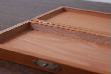 アンティーク雑貨　昭和レトロ　古い木のとっても小さな木箱(筆箱)