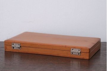 アンティーク雑貨　昭和レトロ　古い木のとっても小さな木箱(筆箱)