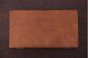 アンティーク雑貨　昭和レトロ　古い木のとっても小さな木箱(筆箱)