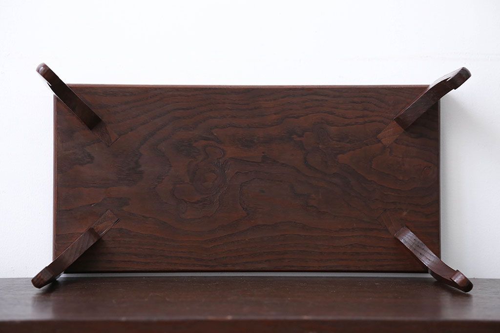 アンティーク雑貨　古民具・骨董　古い木製のモダンな花台