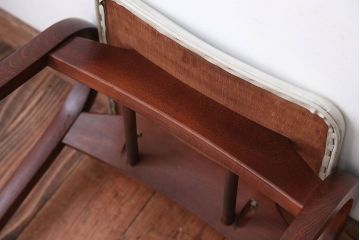 中古　秋田木工のおしゃれな曲げ木スツール(スタッキングスツール)(1)