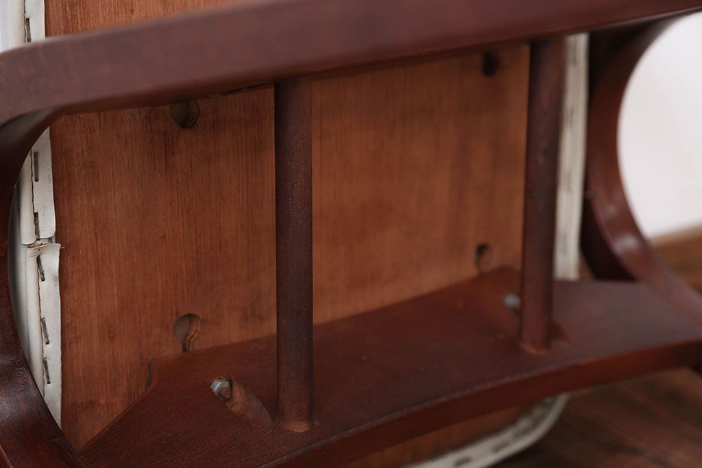 中古　秋田木工のおしゃれな曲げ木スツール(スタッキングスツール)(1)