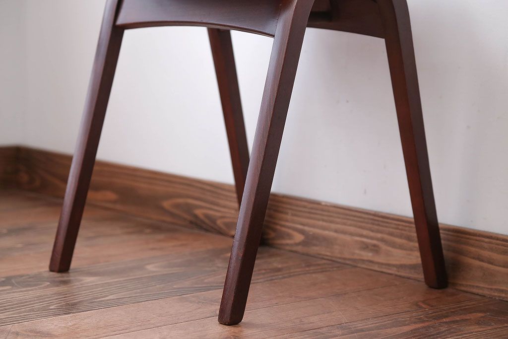 中古　秋田木工のおしゃれな曲げ木スツール(スタッキングスツール)(2)